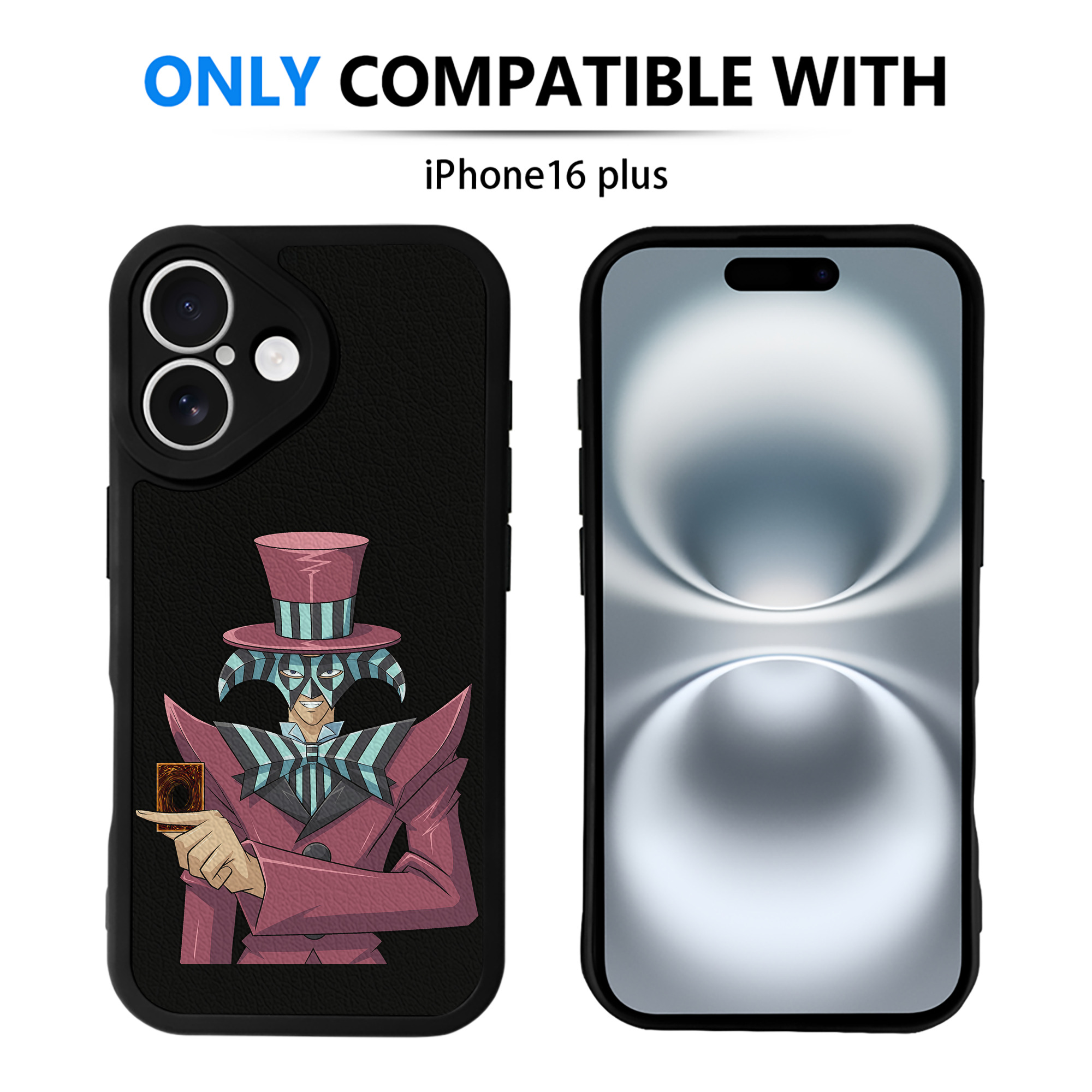 遊☆戯☆王 Yu-Gi-Oh! 【iPhone 16シリーズ対応】シリコンスマホケース（レザー調） 材質：シリコン